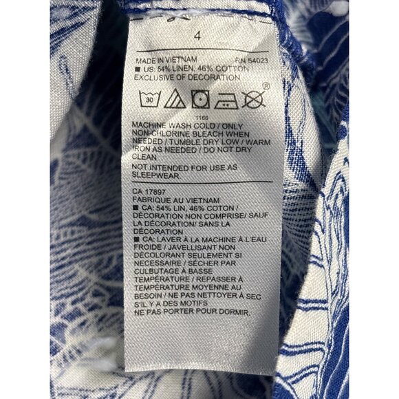 Janie And Jack Boys Hawaiian Print Button-Up Shirts Size 4 Cotton Blue & Green S - Picture 12 of 15